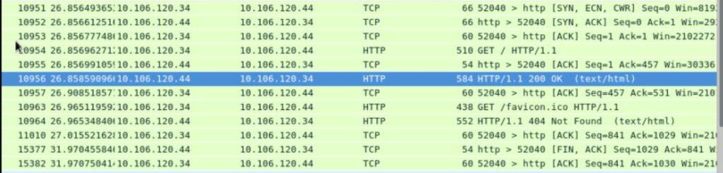 HTTP Web Server Traffic Analysis