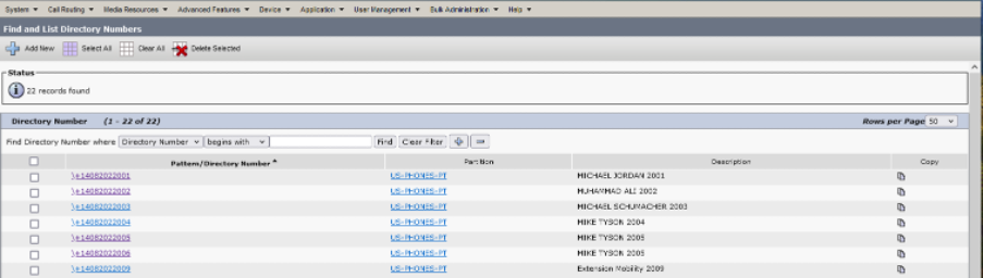 Cisco CUCM AXL API