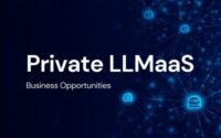 Private LLMaaS architecture diagram showing private LLM router components including API gateway, model registry, intelligent routing engine, and GPU inference cluster for enterprise AI