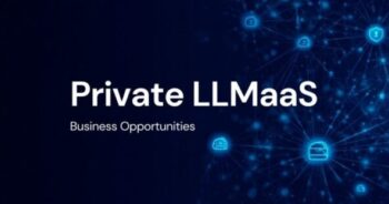 Private LLMaaS architecture diagram showing private LLM router components including API gateway, model registry, intelligent routing engine, and GPU inference cluster for enterprise AI
